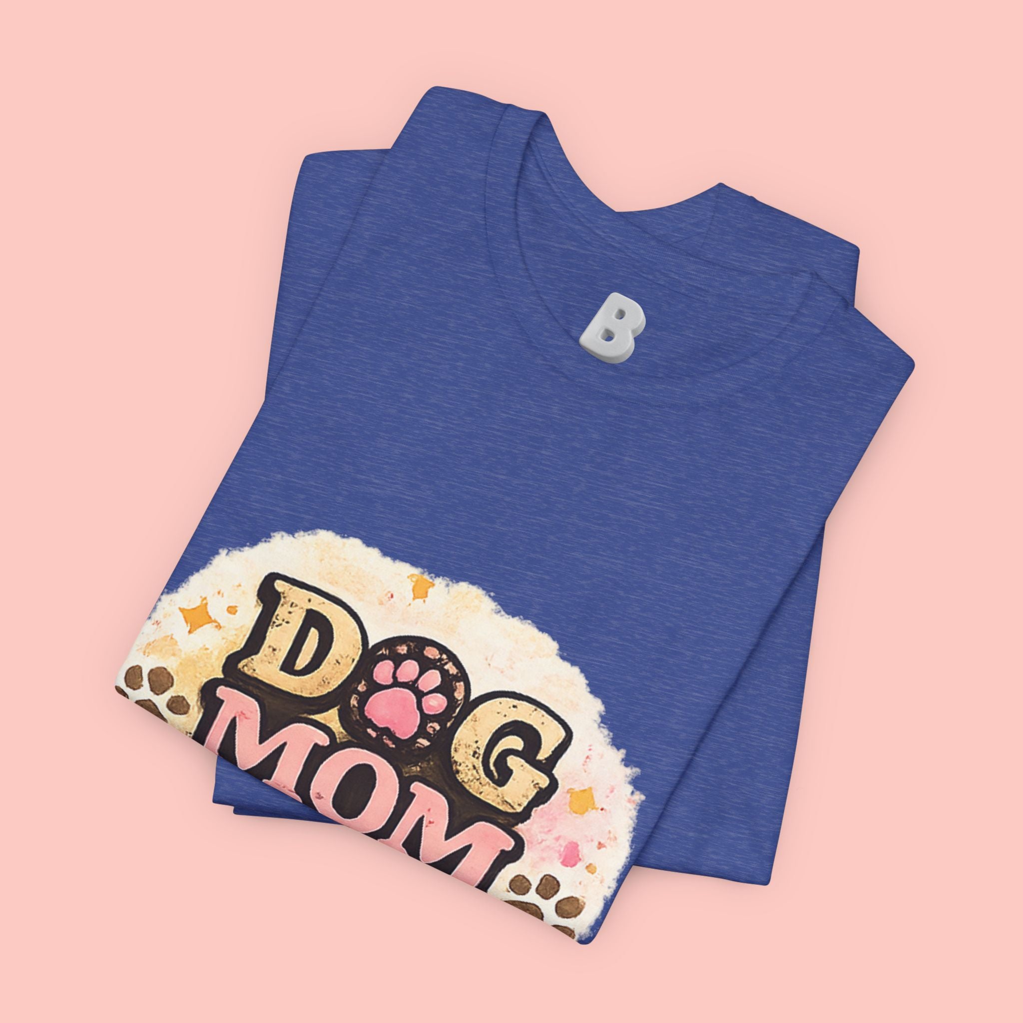 Dog Mom T-Shirt – "Loving My Dog Life" Cute Paw Print Tee for Pet Moms
