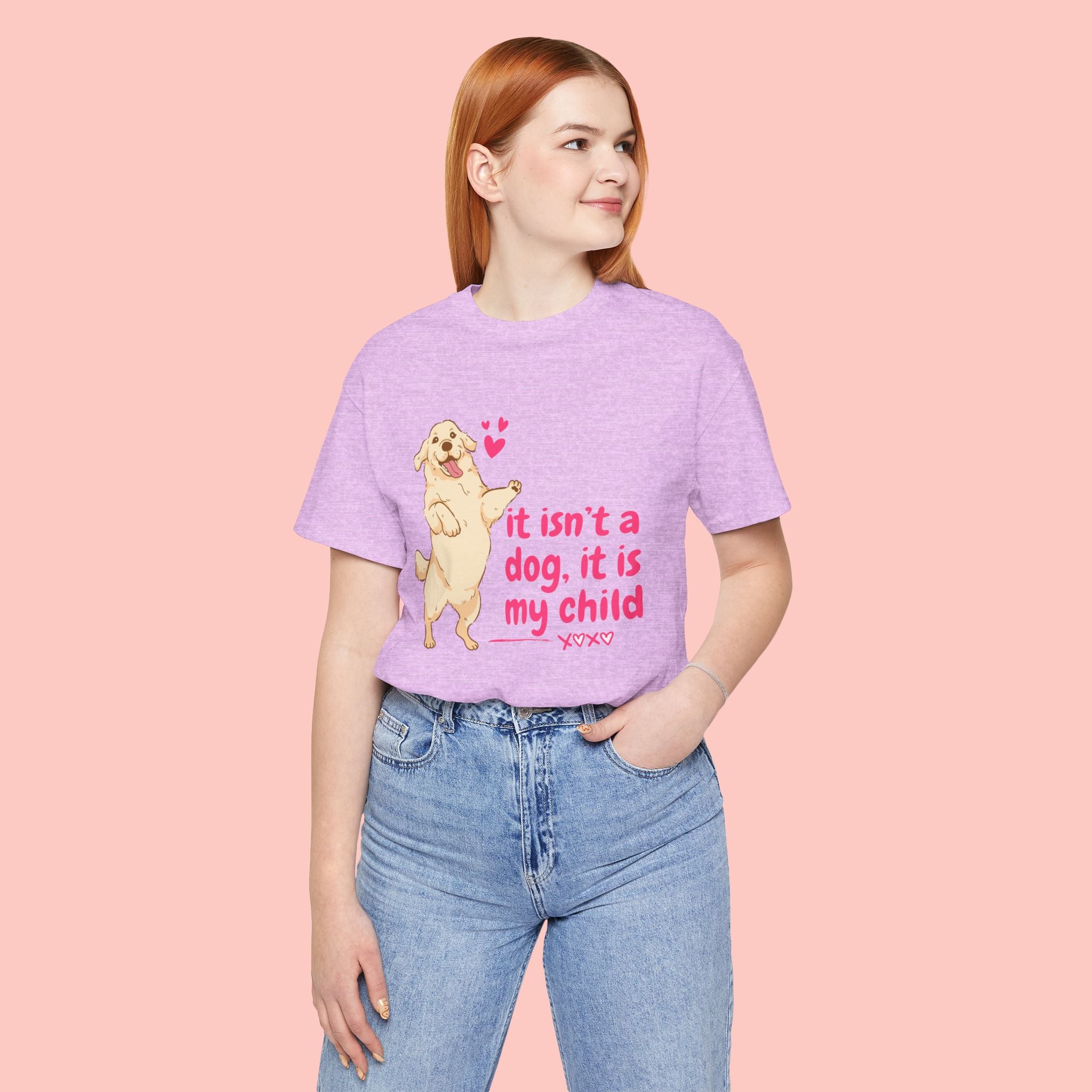 Dog Mom T-Shirt — "It Isn’t a Dog, It Is My Child" Cute Golden Retriever Tee