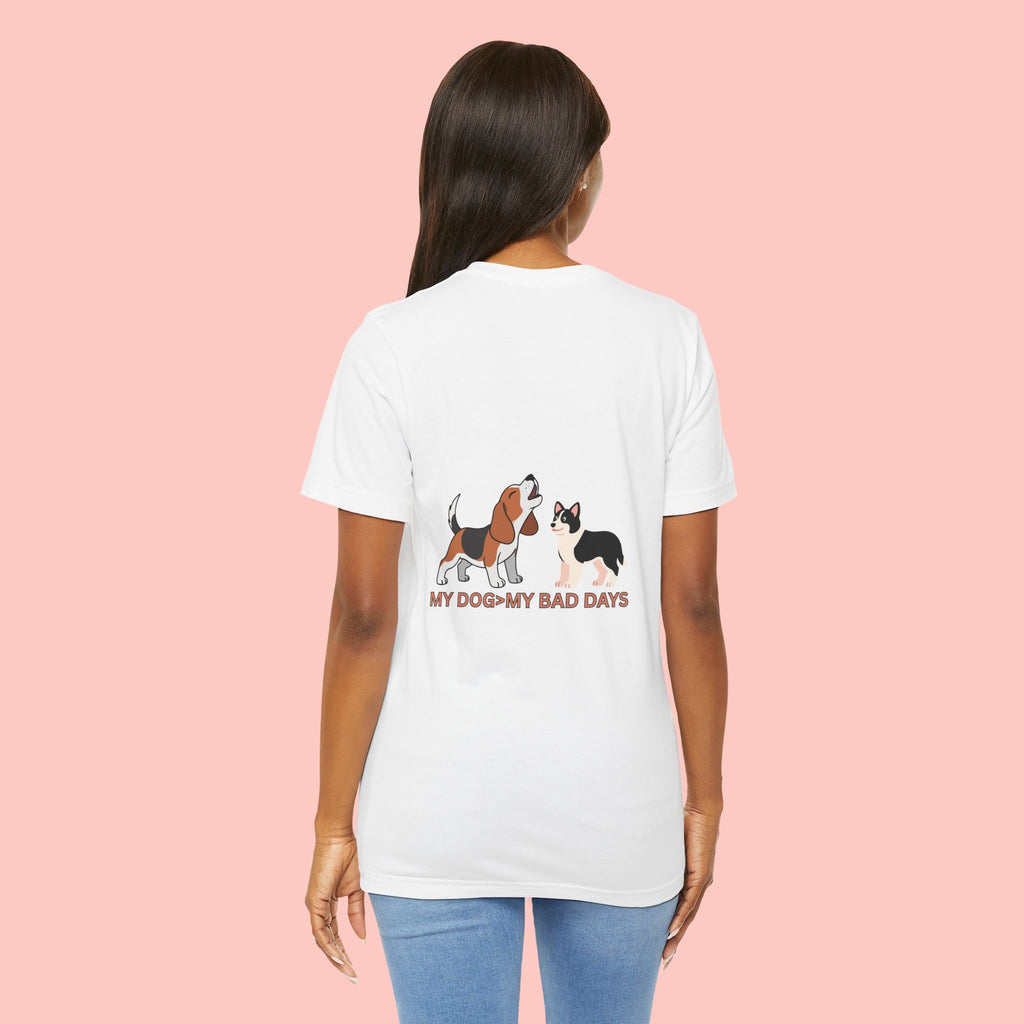 My Dog, My Bad Days T-Shirt — Cute Beagle & Husky Rescue Tee for Dog Lovers