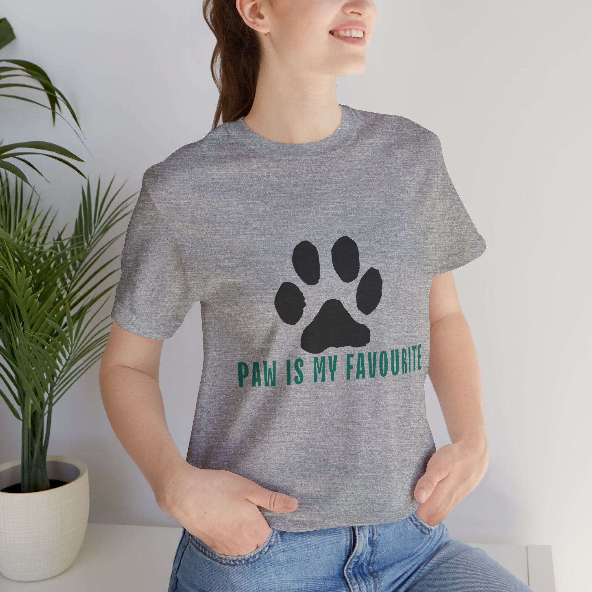 Paw Is My Favourite T‑Shirt — Dog Lover Paw Print Tee