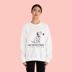 Are You Dog Mom? Cute Dalmatian Crewneck Sweatshirt for Dog Lovers