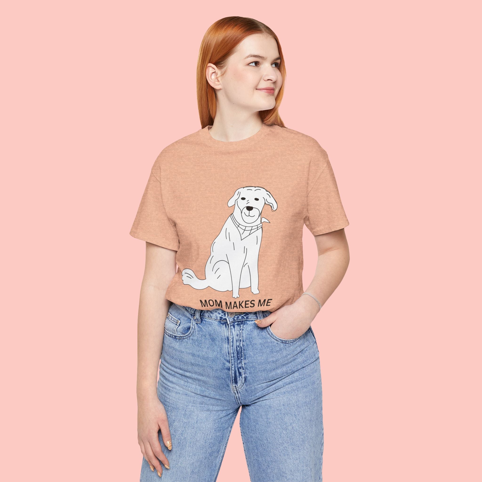 Mom Makes Me Happy Dog T-Shirt