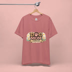 Dog Mom Forever T‑Shirt — Floral Paw Print Tee for Pet Lovers