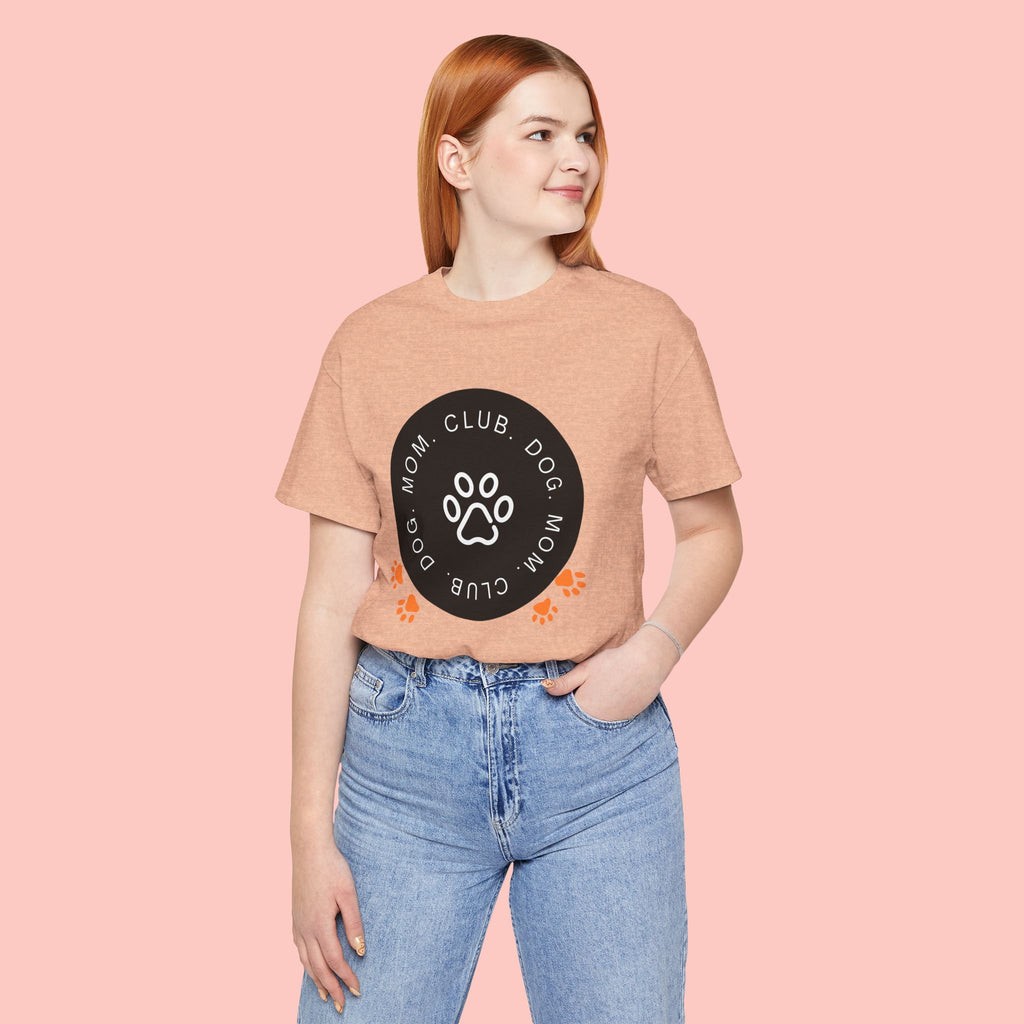 Dog Mom Club T-Shirt — Paw Print Graphic Tee for Pet Lovers