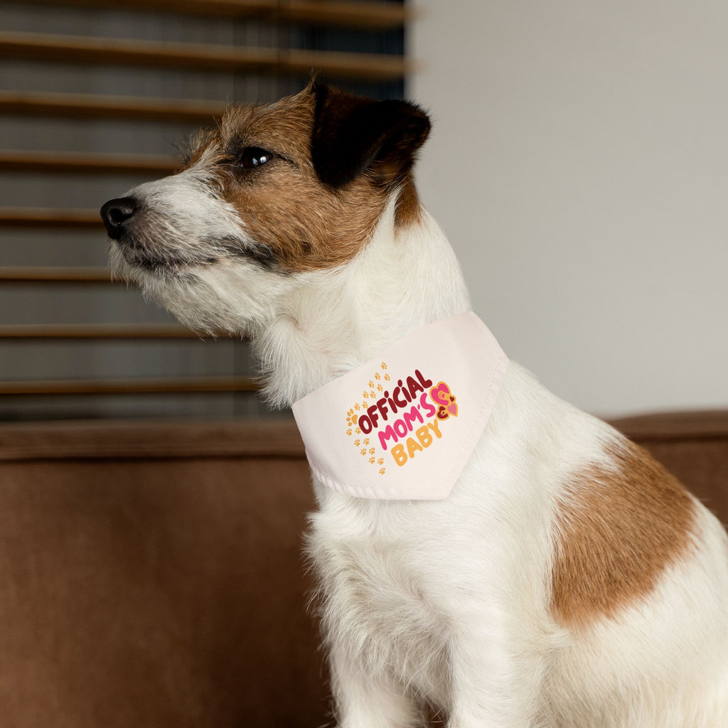 Bandana Collar — "Official Mom's Baby" Pet Bandana for Dogs & Cats