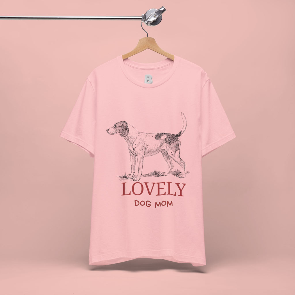 Lovely Dog Mom T-Shirt — Vintage Sketch Dog Graphic Tee