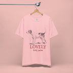 Lovely Dog Mom T-Shirt — Vintage Sketch Dog Graphic Tee