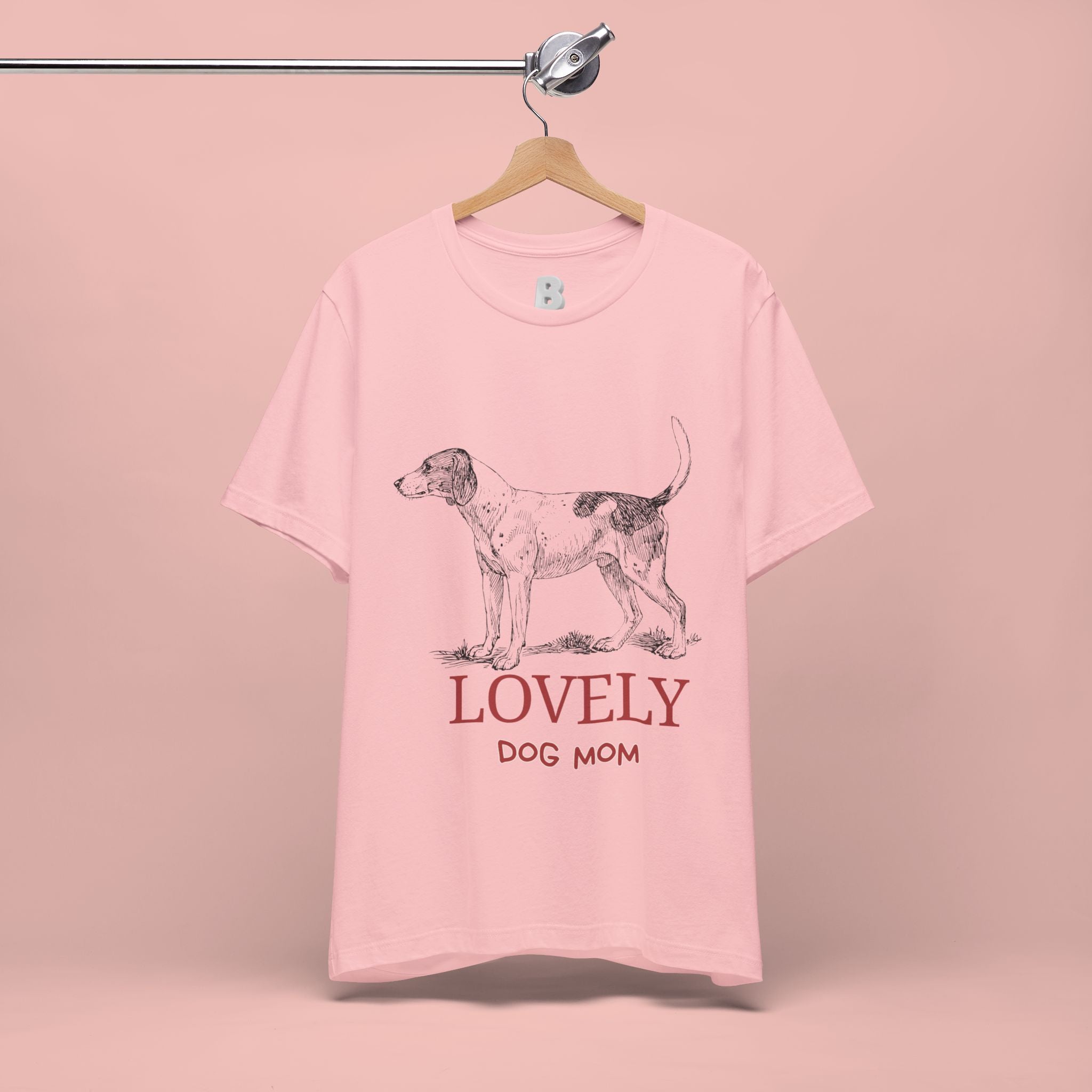 Lovely Dog Mom T-Shirt — Vintage Sketch Dog Graphic Tee