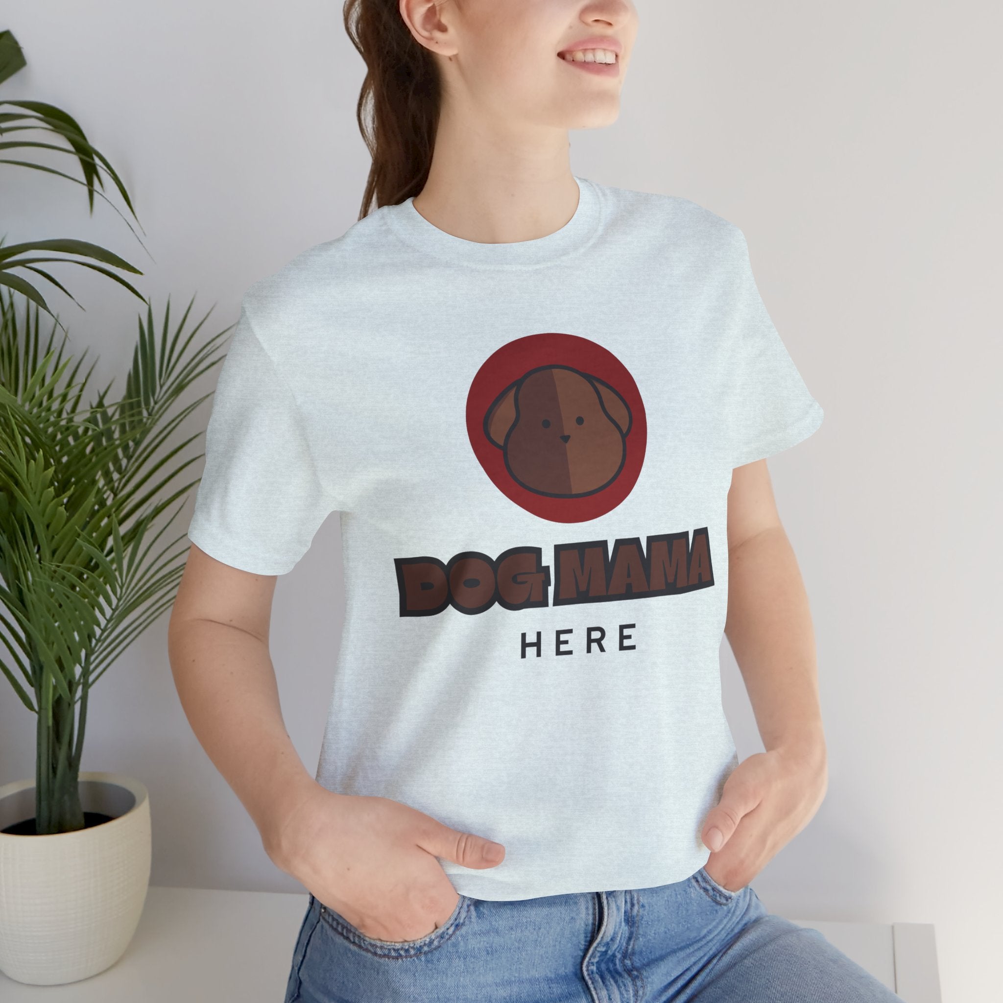 Dog Mama T-Shirt – Cute Brown Pup Graphic Tee