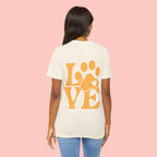 Love Paw Graphic Tee — Pet Lover T‑Shirt (LOVE with Paw Print)
