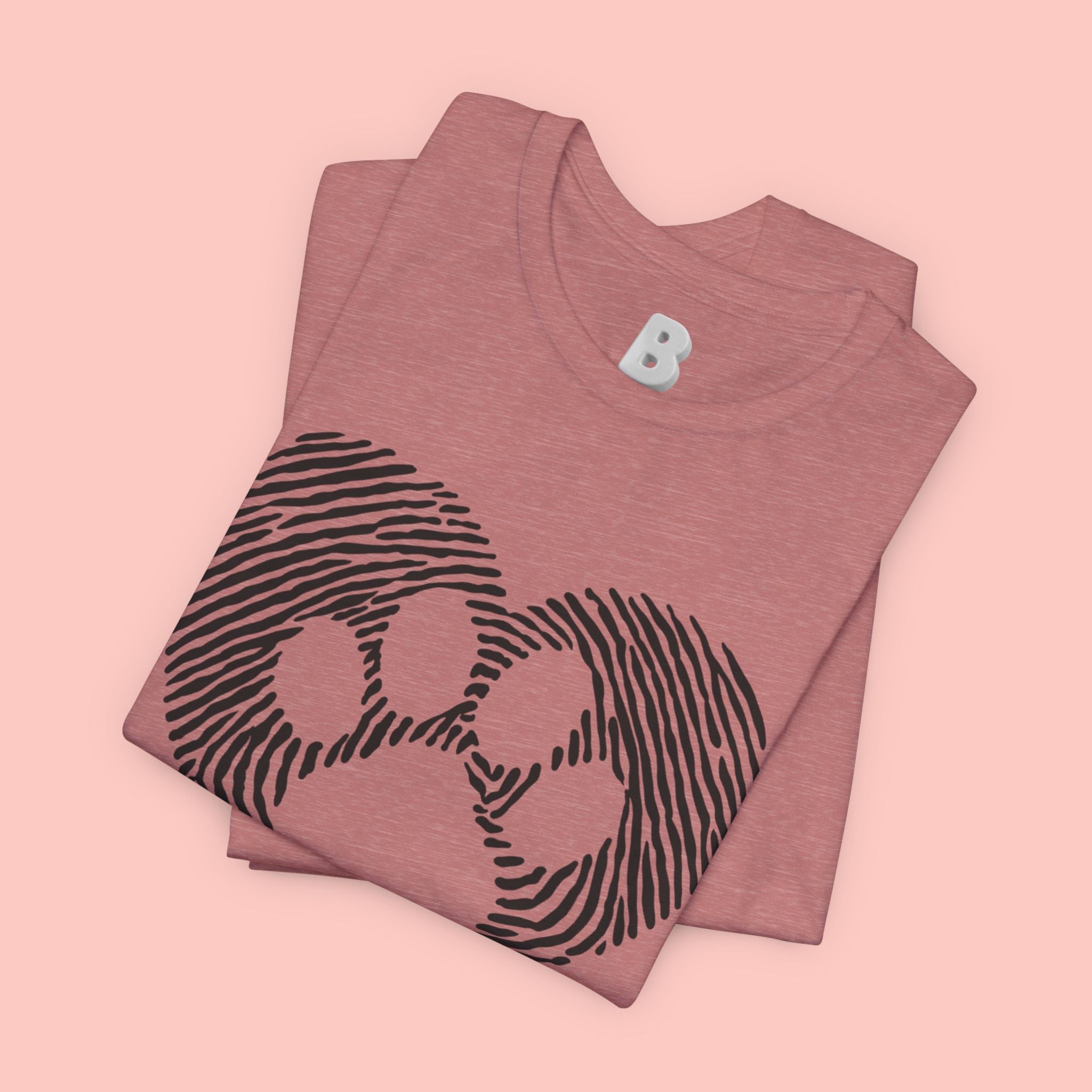 Fingerprint Heart Paw T-Shirt — Dog Paw Love Tee