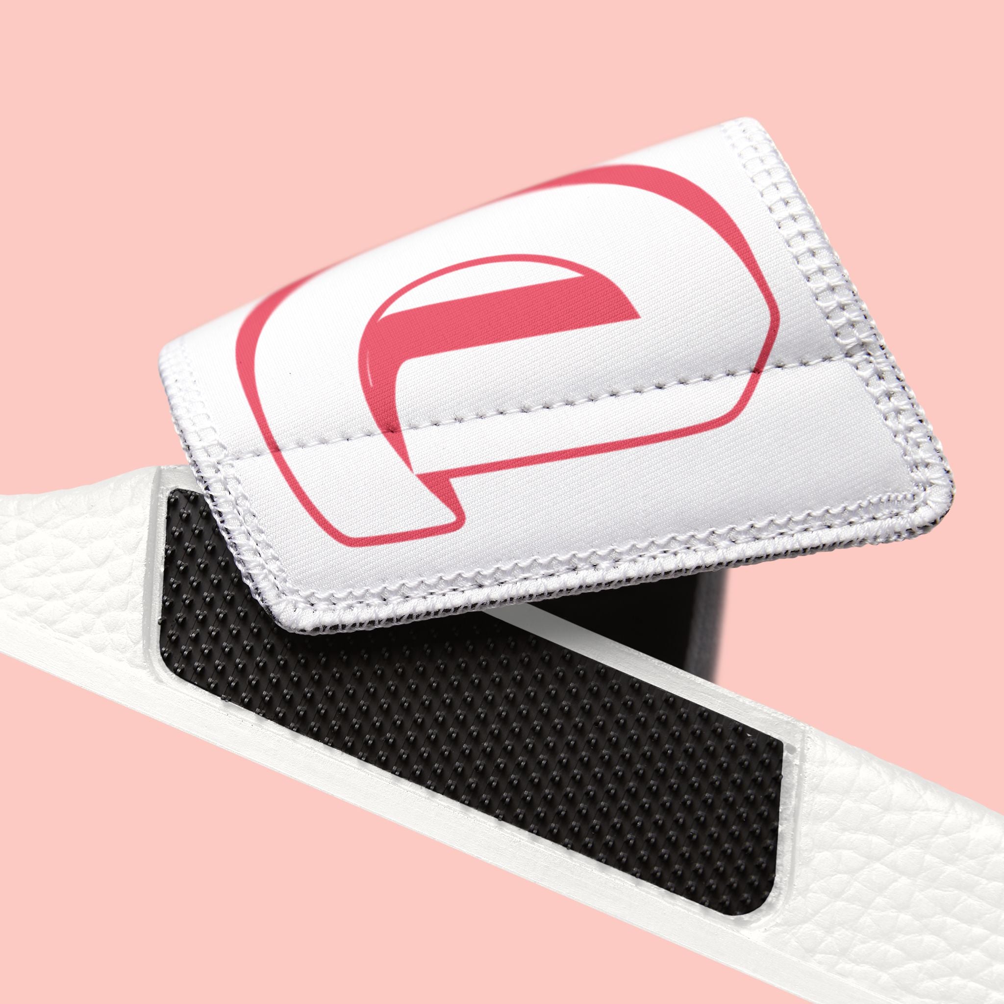 Sandals — 'Dog Mama' White Removable-Strap Slide Sandals