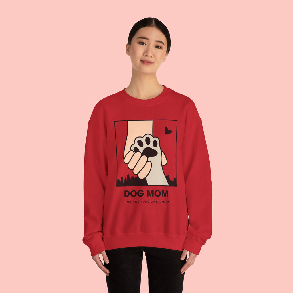 Dog Mom Crewneck Sweatshirt – Paw Hold Design