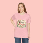 Dog Mom T-Shirt – Floral Heart Paw Design