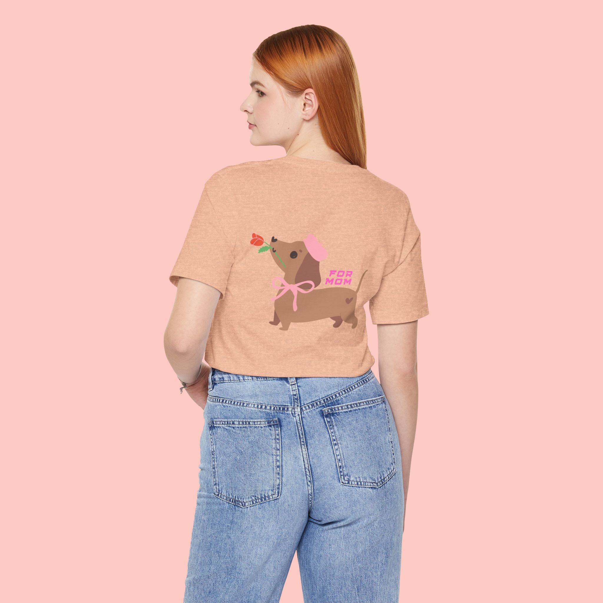 Dachshund Mother's Day Tee — 'For Mom' Cute Dog Graphic Shirt