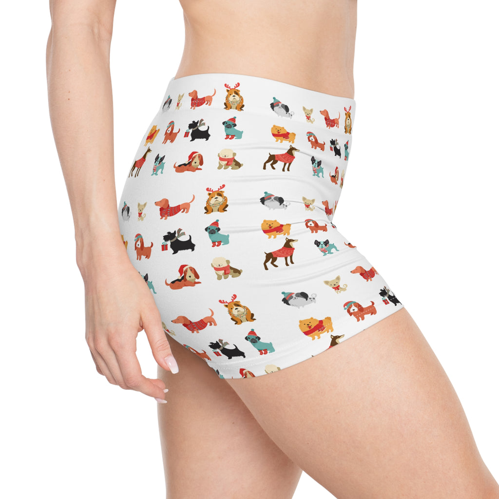 Dog Mom Shorts — Women's Dog Pattern Lounge Shorts