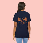 Dog Mama Tee — Retro Heart & Paw Graphic Short Sleeve Shirt