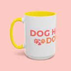 Accent Coffee Mug - "Growing Hair I Don't Care" Floral Script Coffee Mug