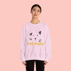 Dog Mama Crewneck Sweatshirt – Cute Paw Print & Puppy Graphic