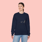 My Dog > People Sweatshirt - Cute Dog Silhouette Crewneck for Dog Lovers