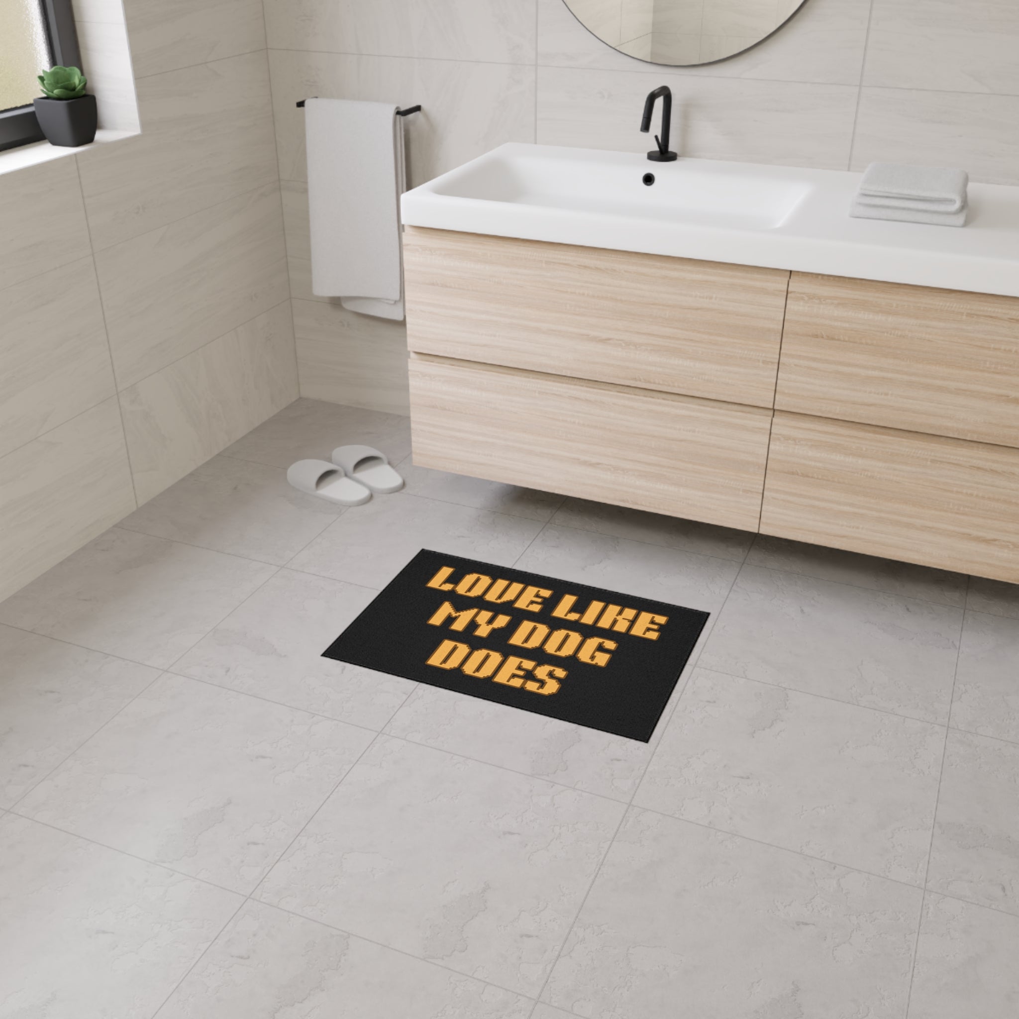Love Like My Dog Does Heavy Duty Floor Mat — Non-Slip Doormat for Dog Lovers