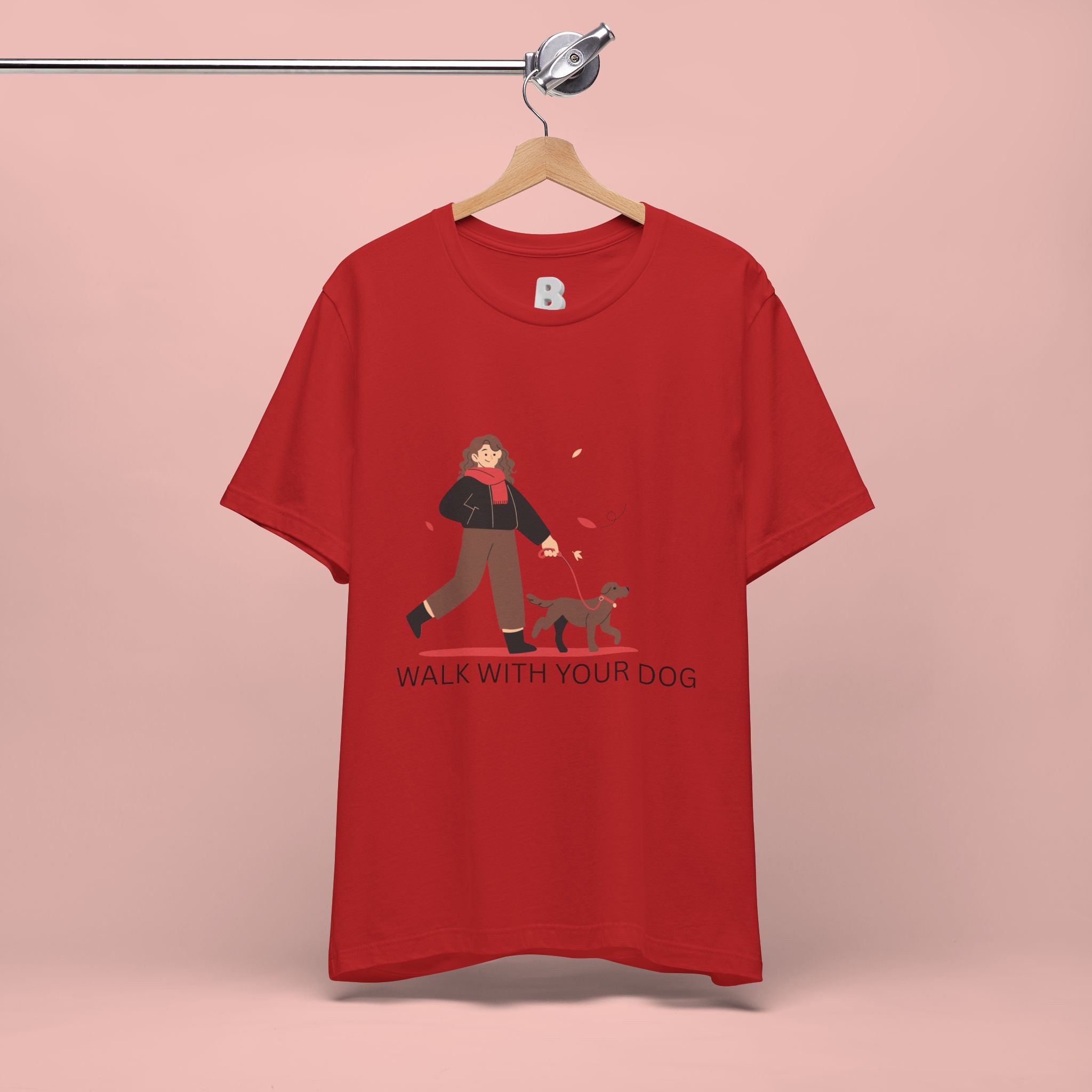 Walk With Your Dog Tee — Cute Dog Walking Graphic T-Shirt