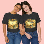 Dogs Leave Paw Prints Tee – Vintage Pet Lover T‑Shirt