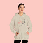 Dog Cuddle Hoodie – Minimal Paw Print & Script Pet Lover Sweatshirt