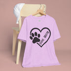 Dog Mom Heart Paw T-Shirt