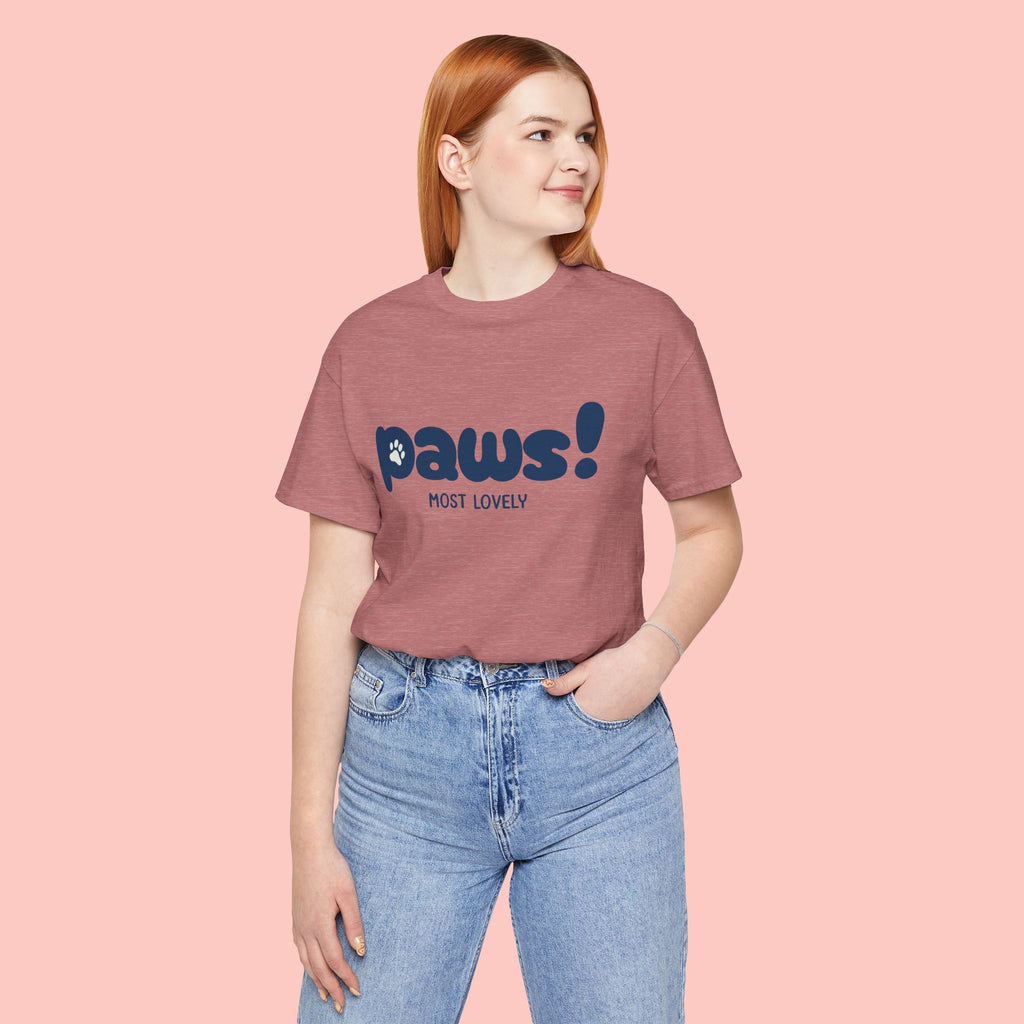 Paws! Cute Paw Print Tee — "Most Lovely" Graphic T-Shirt for Dog & Cat Lovers