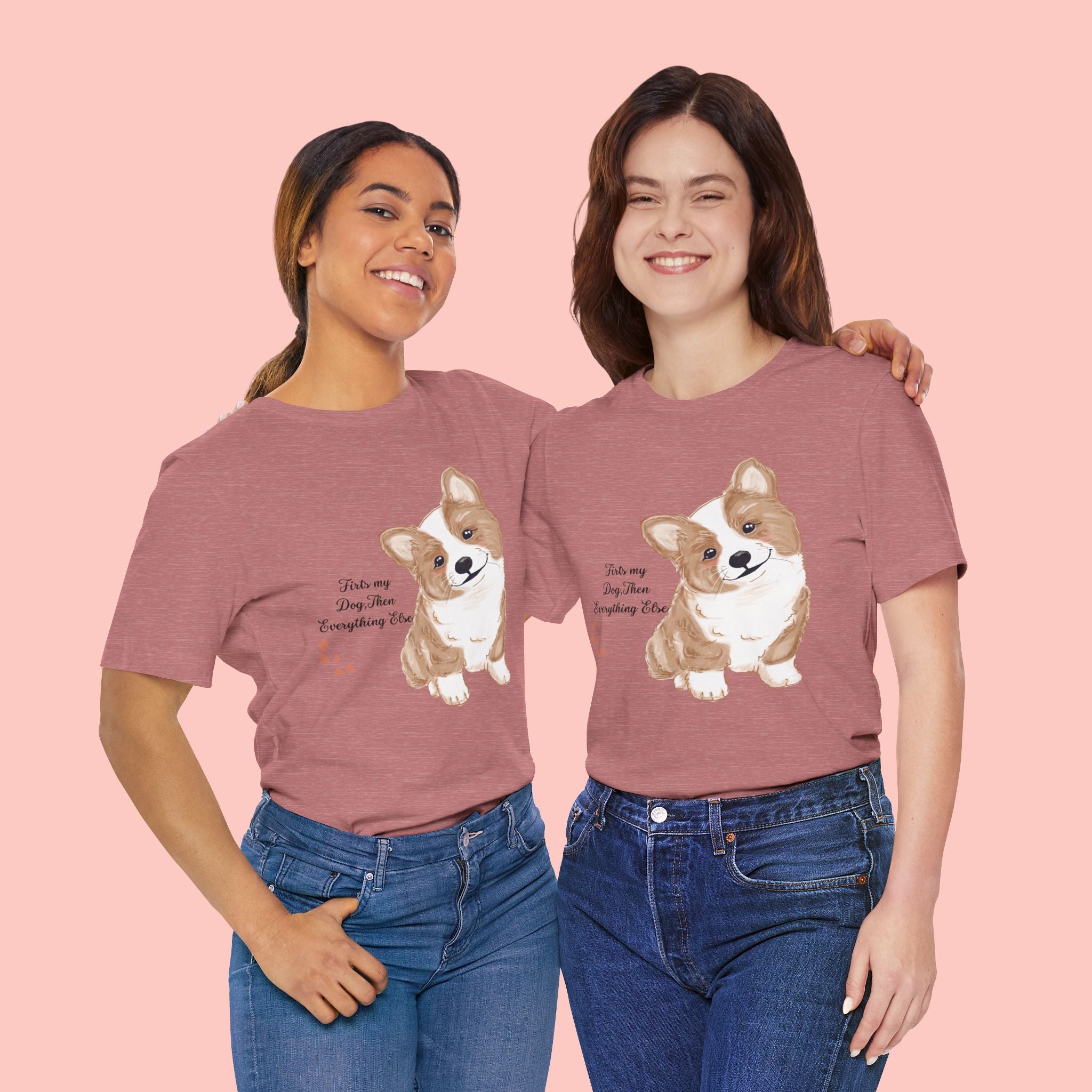 Corgi Love T-Shirt — "This my dog, then everything else" Cute Pet Tee