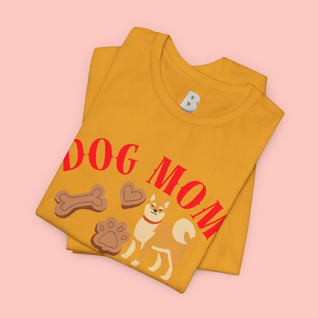 Dog Mom T-Shirt — Cute Shiba & Treats “My Dog Is My Whole World” Tee