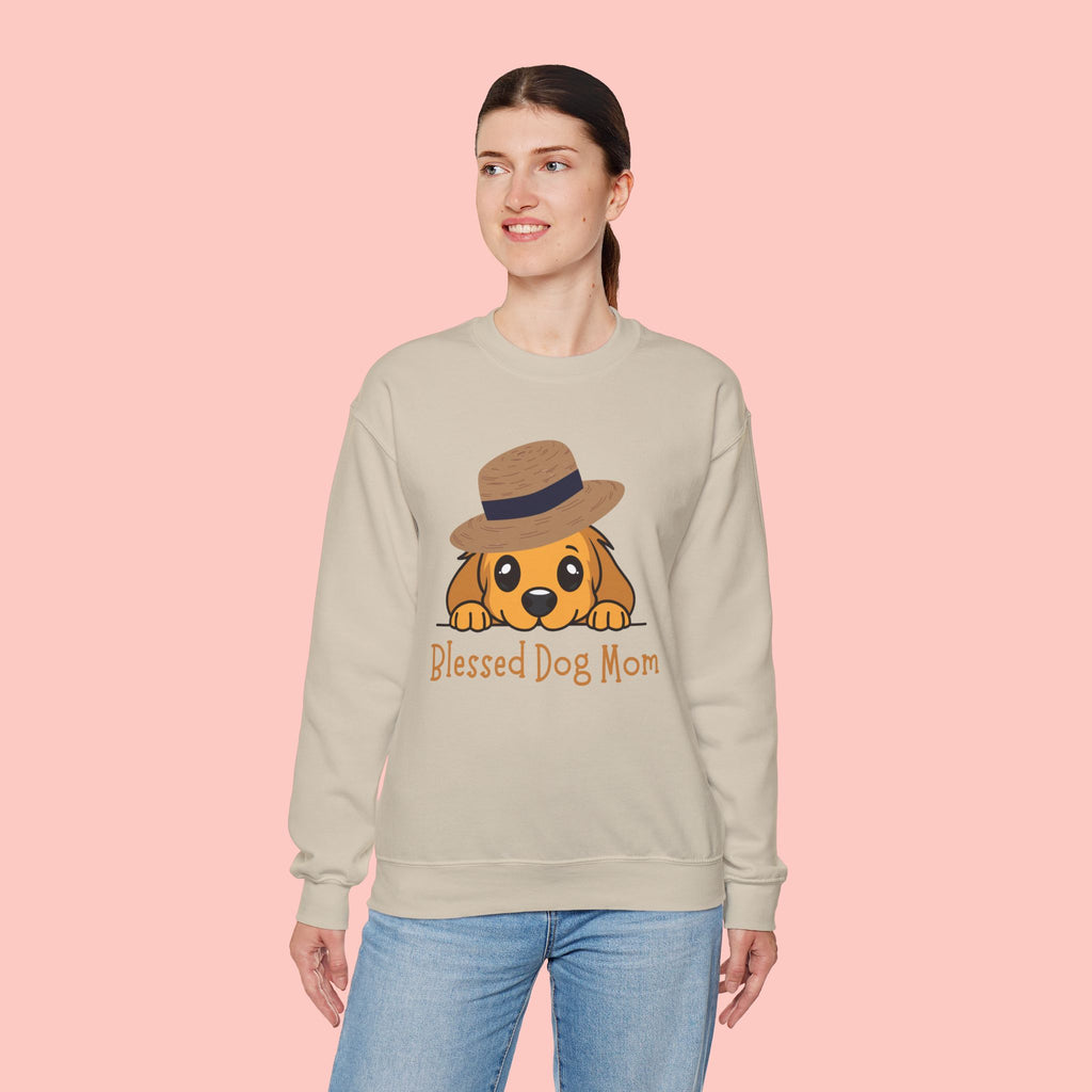 Blessed Dog Mom Sweatshirt — Cute Puppy Mom Crewneck