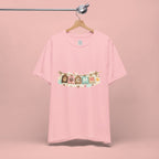 Pet Mom Banner Tee — Cute Paw Print "MOM" Graphic T-Shirt