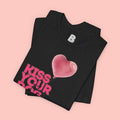 Kiss Your Dog T-Shirt — Cute Corgi with Heart Balloon Pet Lover Tee