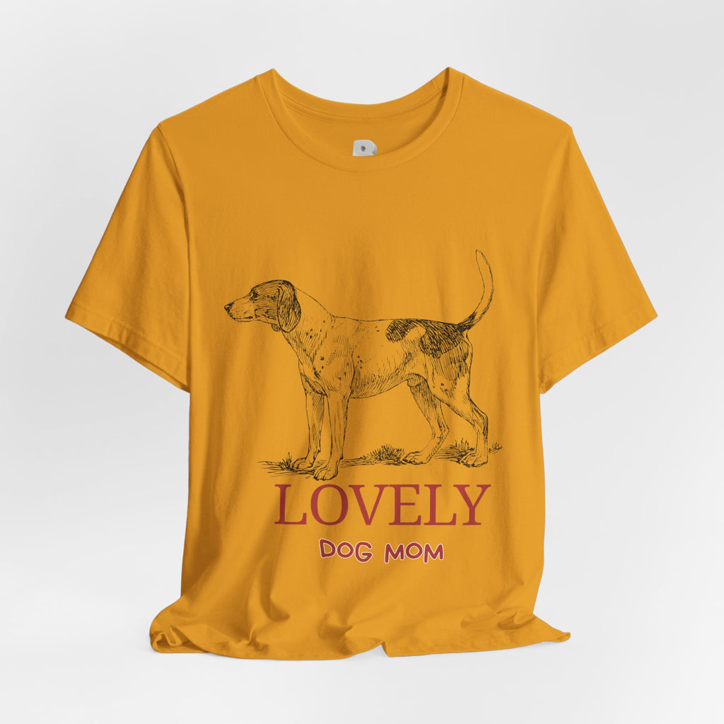 Lovely Dog Mom T-Shirt — Vintage Sketch Dog Graphic Tee