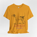 Lovely Dog Mom T-Shirt — Vintage Sketch Dog Graphic Tee