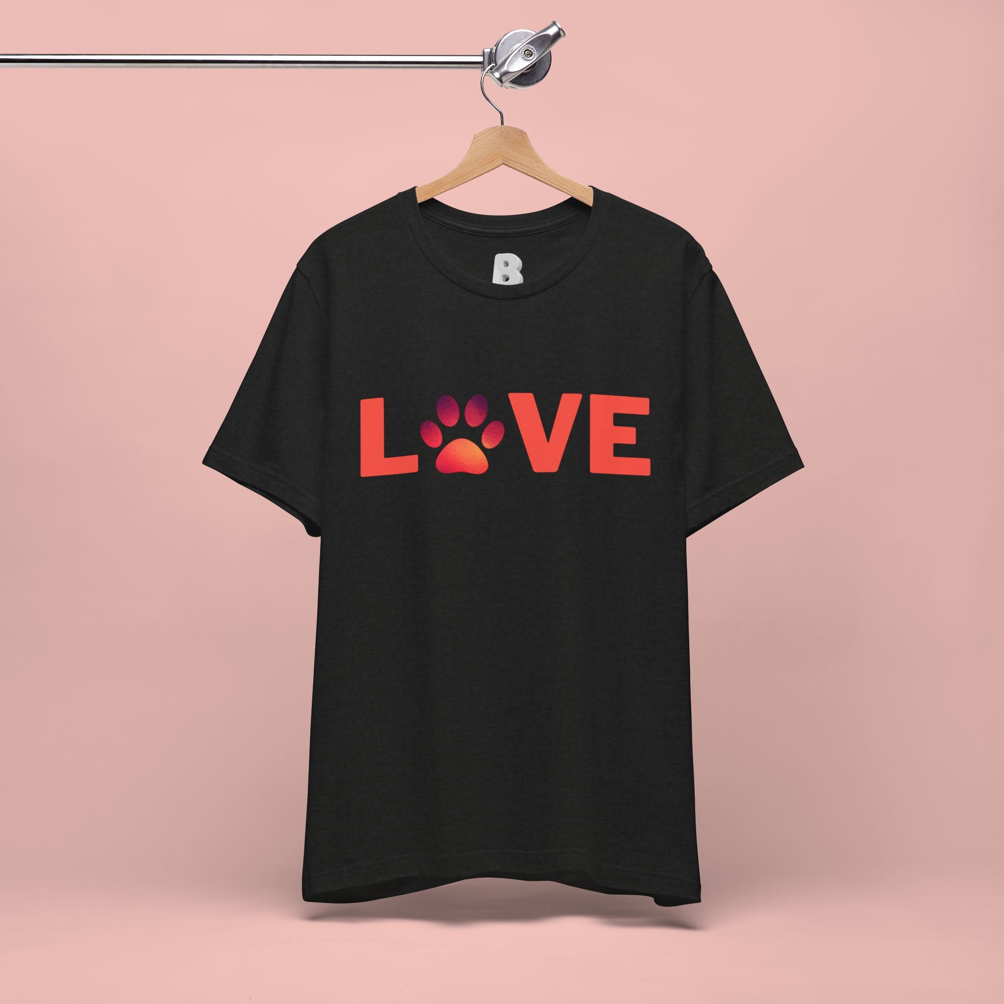Dog Lover Tee - "LOVE My Dog > People" Paw Print Graphic T-Shirt