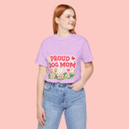 Proud Dog Mom Tee – Floral Retro Heart Design
