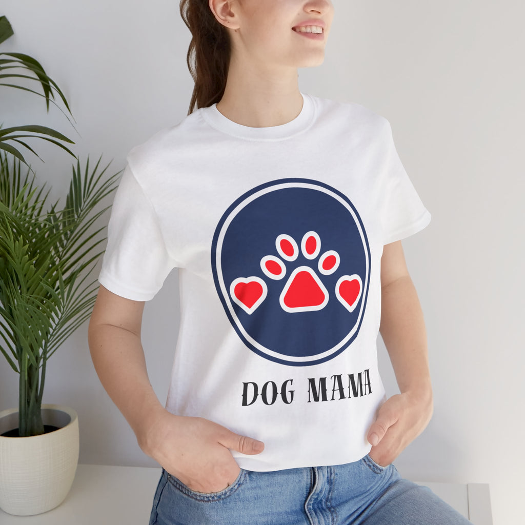 Dog Mama T-Shirt — Cute Paw & Heart Graphic Tee for Dog Lovers