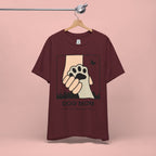 Dog Mom T-Shirt — "Love Your Dog Like a Mom" Paw Print Graphic