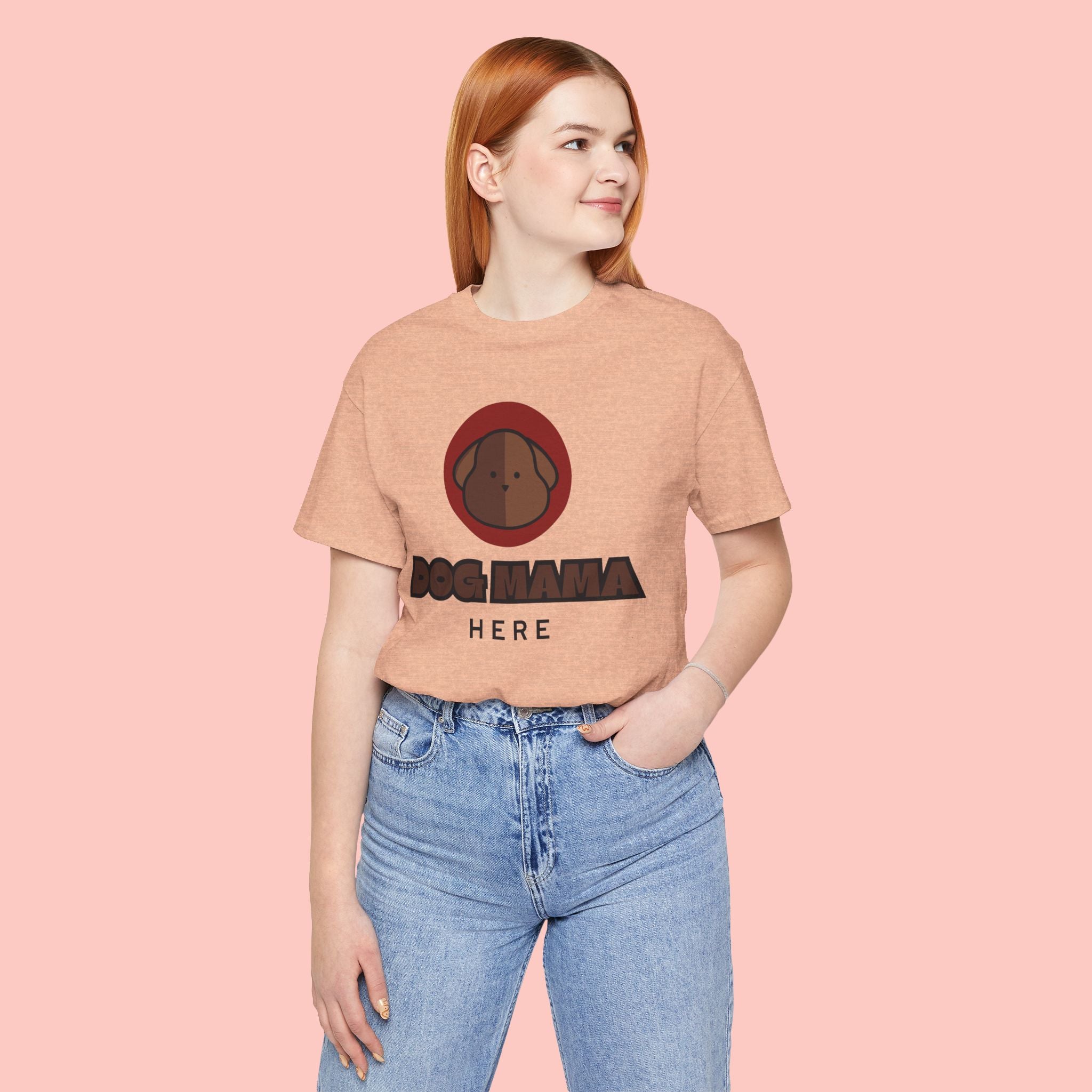 Dog Mama T-Shirt – Cute Brown Pup Graphic Tee
