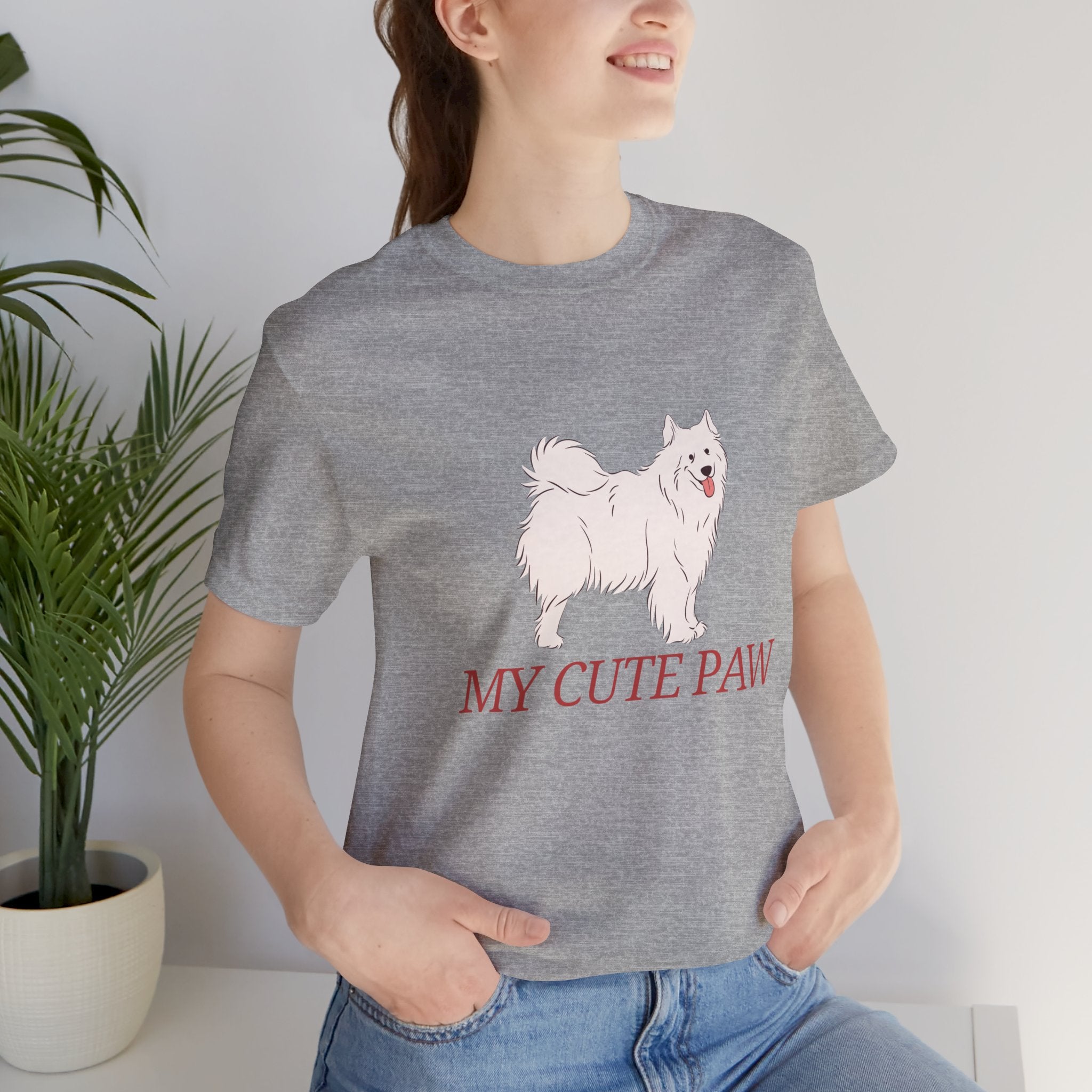 My Cute Paw Samoyed T‑Shirt — Cute Dog Graphic Tee for Pet Lovers