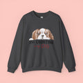 Dog Mom Sweatshirt - "I'm Counting On My Dog" Cute Cavalier King Charles Crewneck