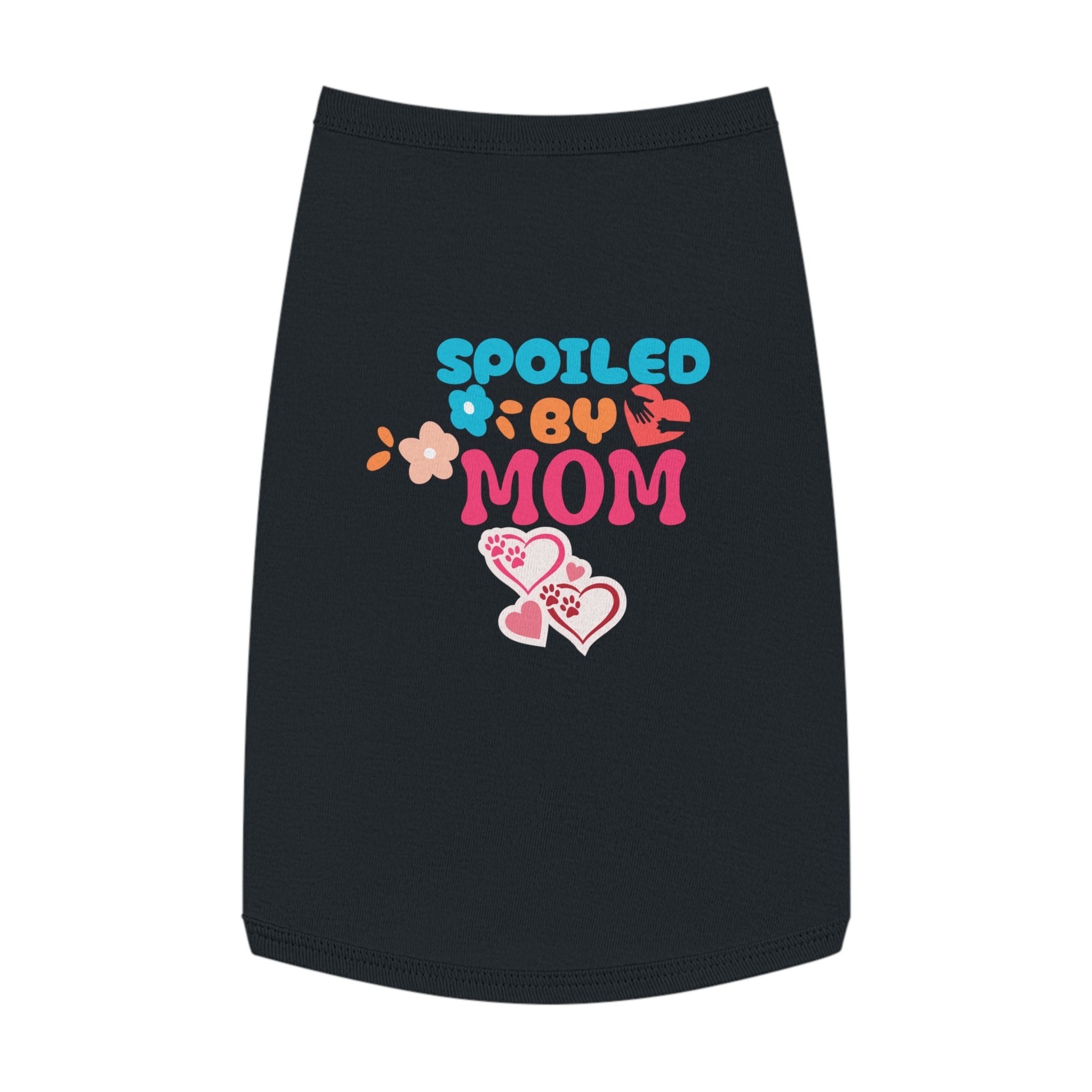 Pet Tank - "Spoiled by Mom" Cute Floral Dog & Cat Tank Top