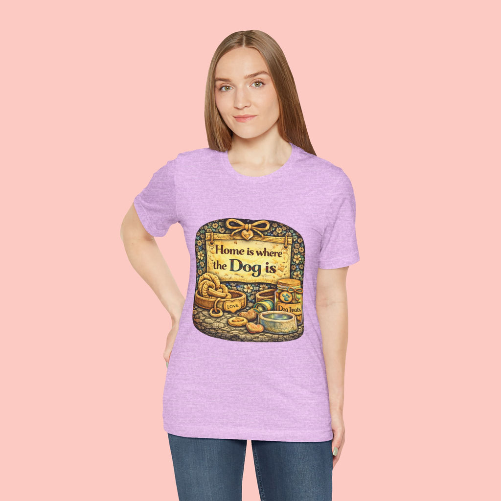 Home Is Where the Dog Is T-Shirt — Cozy Vintage Dog Lover Tee