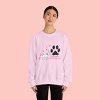 Crewneck Sweatshirt — "Pawprints Everywhere I Go" Dog Lover Graphic