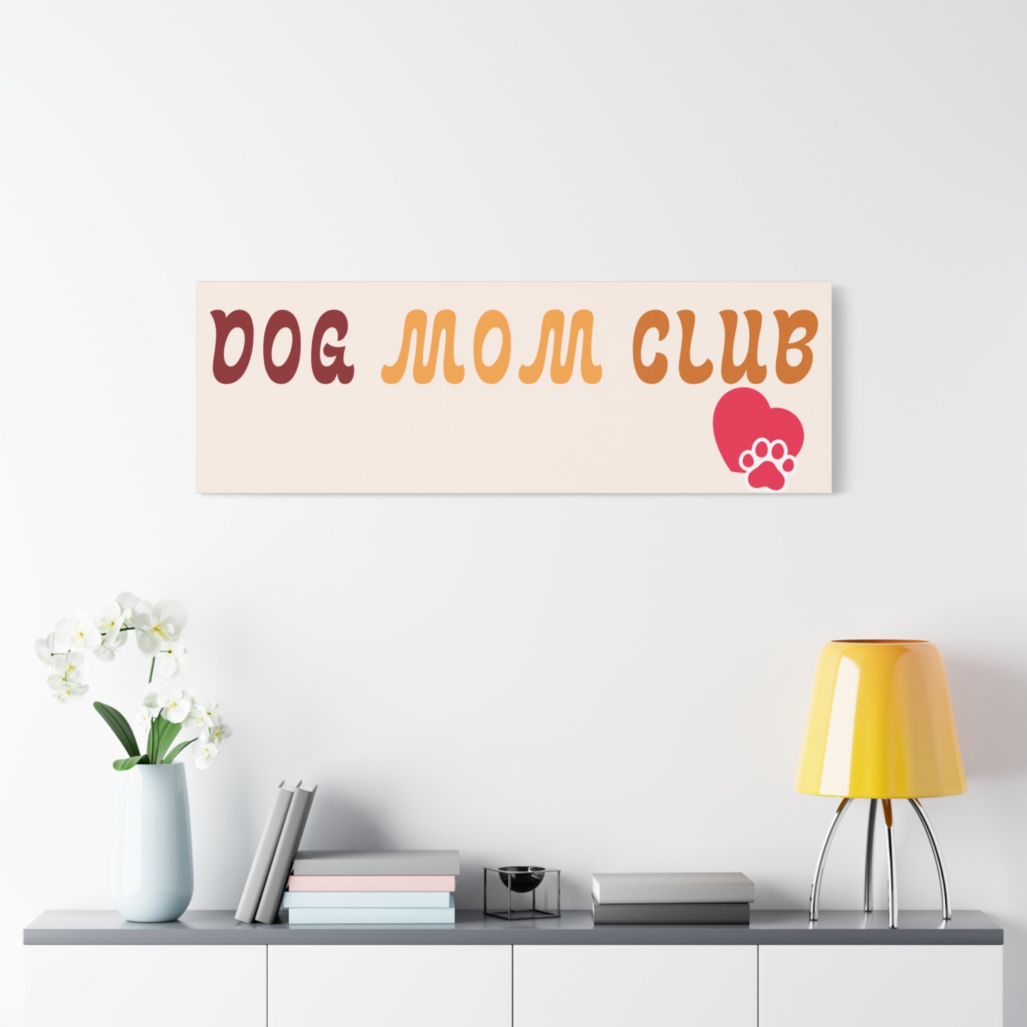 Dog Mom Club Canvas Wall Art — Matte Stretched 1.25"