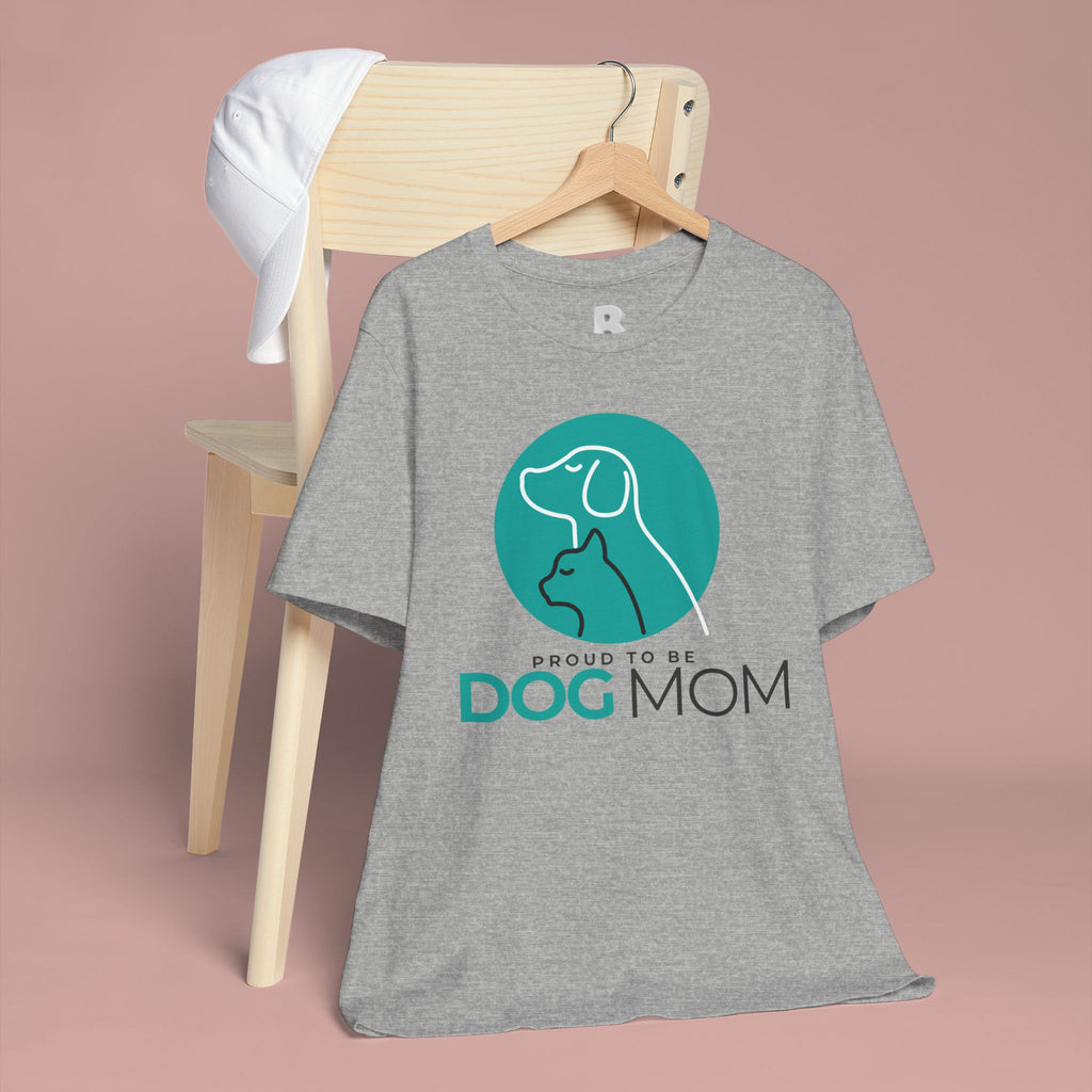 Dog Mom T-Shirt – "Proud to Be Dog Mom" Graphic Tee