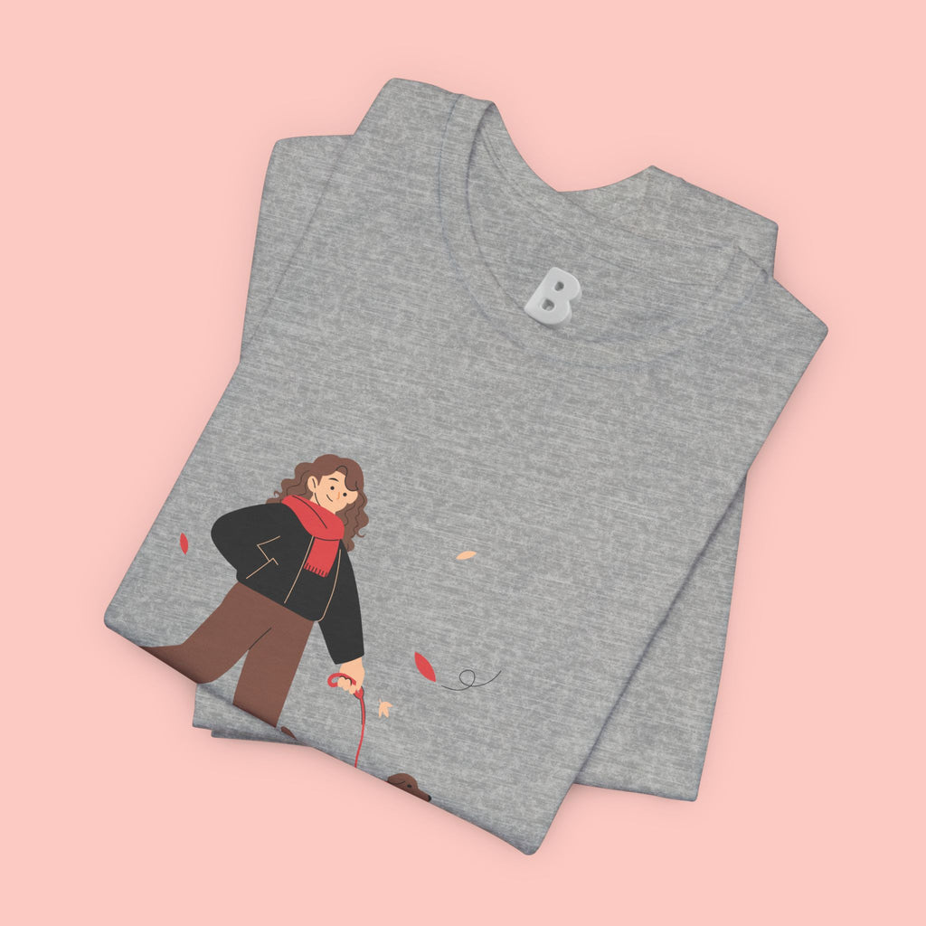 Walk With Your Dog Tee — Cute Dog Walking Graphic T-Shirt